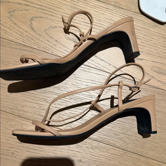 BEVZA Women's Tan Strappy Sandals - Picture 2 of 5